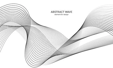 Abstract wave element for design. Digital frequency track equalizer. Stylized Illustrazione stock
