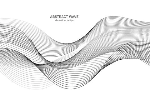 Abstract wave element for design. Digital frequency track equalizer. Stylized Stock Illustration