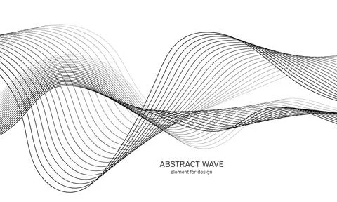 Abstract wave element for design. Digital frequency track equalizer. Stylized Stock Illustration
