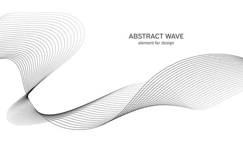 Abstract wave element for design. Digital frequency track equalizer. Stylized Stock Illustration