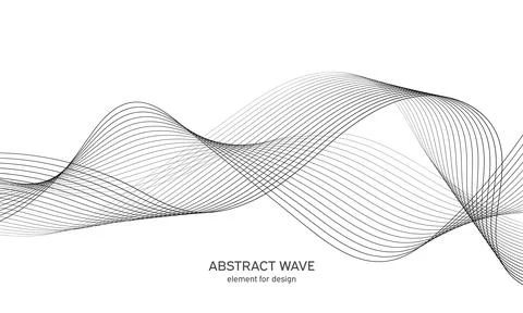 Abstract wave element for design. Digital frequency track equalizer. Stylized Illustrazione stock