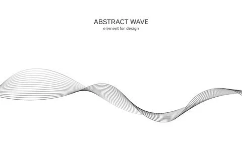 Abstract wave element for design. Digital frequency track equalizer. Stylized Stock Illustration