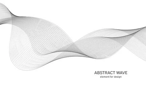 Abstract wave element for design. Digital frequency track equalizer. Stylized Stock Illustration