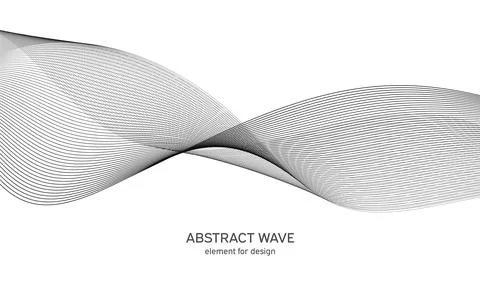 Abstract wave element for design. Digital frequency track equalizer. Stylized Stock Illustration