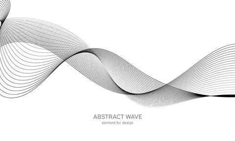 Abstract wave element for design. Digital frequency track equalizer. Stylized Stock Illustration
