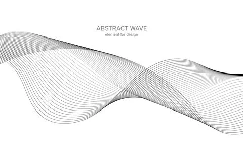 Abstract wave element for design. Digital frequency track equalizer. Stylized Stock Illustration