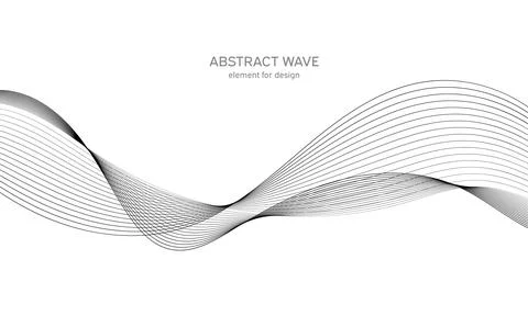 Abstract wave element for design. Digital frequency track equalizer. Stylized Stock Illustration