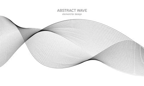 Abstract wave element for design. Digital frequency track equalizer. Stylized Stock Illustration