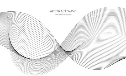 Abstract wave element for design. Digital frequency track equalizer. Stylized Stock Illustration