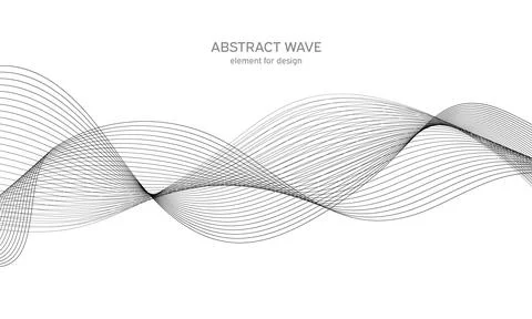 Abstract wave element for design. Digital frequency track equalizer. Stylized Stock Illustration