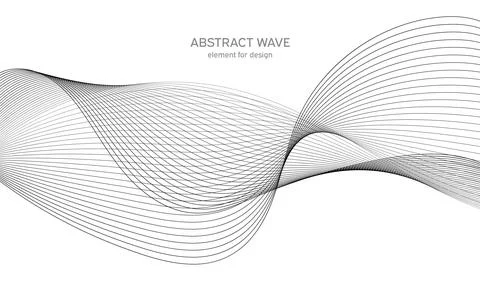 Abstract wave element for design. Digital frequency track equalizer. Stylized Stock Illustration