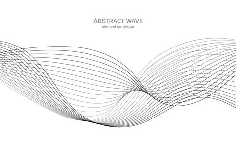 Abstract wave element for design. Digital frequency track equalizer. Stylized Illustrazione stock