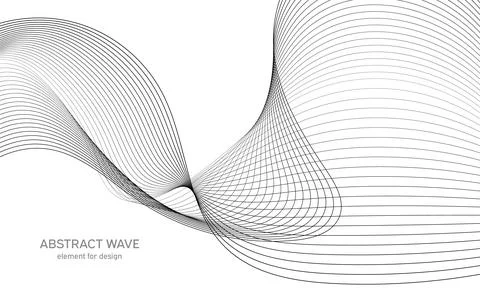 Abstract wave element for design. Digital frequency track equalizer. Stylized Stock-Illustration