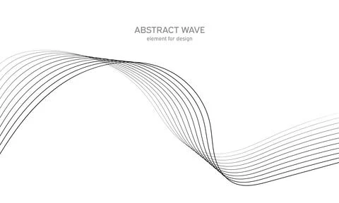 Abstract wave element for design. Digital frequency track equalizer. Stylized Stock Illustration