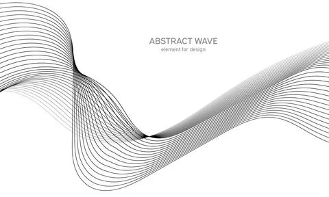 Abstract wave element for design. Digital frequency track equalizer. Stylized Stock Illustration