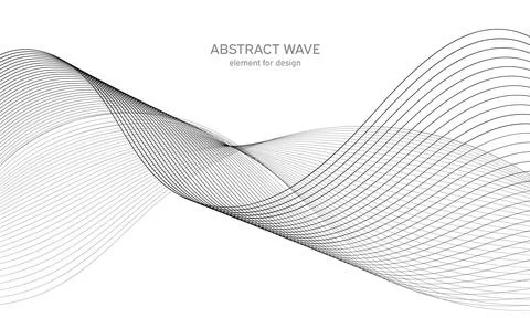Abstract wave element for design. Digital frequency track equalizer. Stylized Stock Illustration
