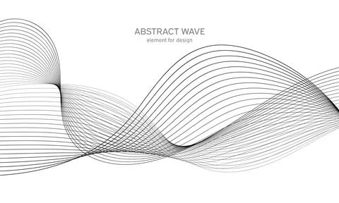 Abstract wave element for design. Digital frequency track equalizer. Stylized Illustrazione stock