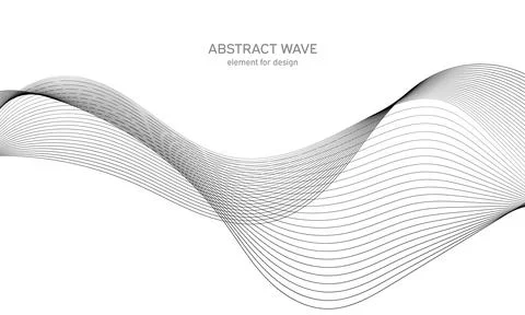 Abstract wave element for design. Digital frequency track equalizer. Stylized Illustrazione stock