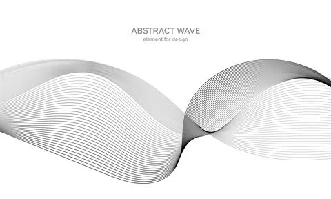 Abstract wave element for design. Digital frequency track equalizer. Stylized Stock Illustration