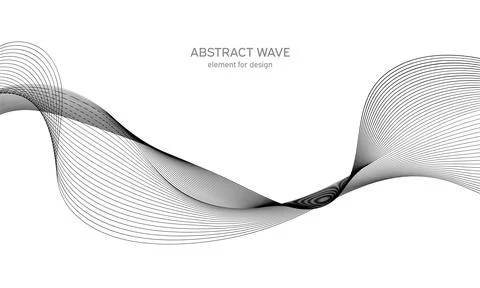 Abstract wave element for design. Digital frequency track equalizer. Stylized Stock Illustration