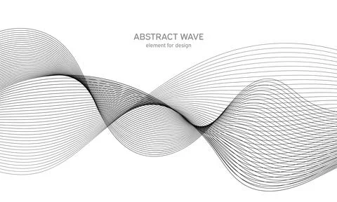 Abstract wave element for design. Digital frequency track equalizer. Stylized Stock Illustration