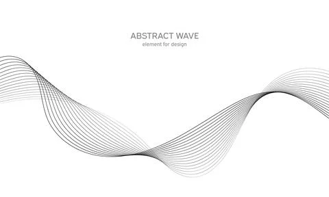 Abstract wave element for design. Digital frequency track equalizer. Stylized Ilustración de archivo