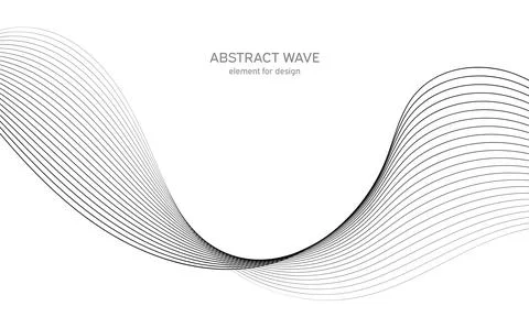 Abstract wave element for design. Digital frequency track equalizer. Stylized Stock Illustration