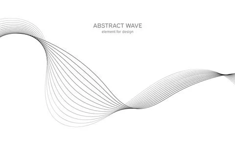 Abstract wave element for design. Digital frequency track equalizer. Stylized Stock Illustration