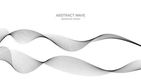 Abstract wave element for design. Digital frequency track equalizer. Stylized Illustrazione stock