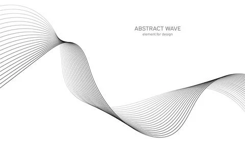 Abstract wave element for design. Digital frequency track equalizer. Stylized Stock Illustration