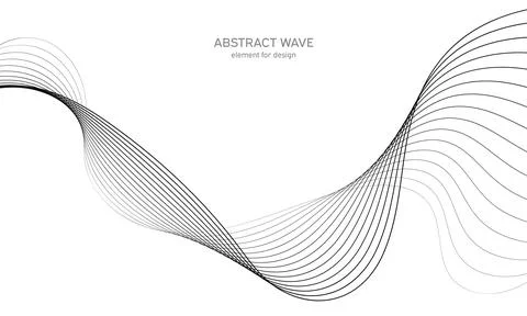 Abstract wave element for design. Digital frequency track equalizer. Stylized Illustrazione stock