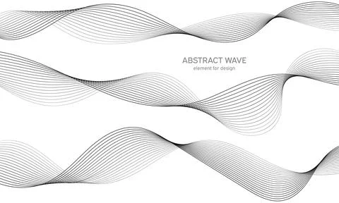 Abstract wave element for design. Digital frequency track equalizer. Stylized Illustrazione stock