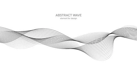 Abstract wave element for design. Digital frequency track equalizer. Stylized Stock Illustration