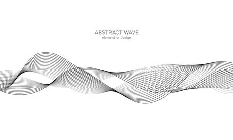 Abstract wave element for design. Digital frequency track equalizer. Stylized Stock Illustration