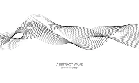 Abstract wave element for design. Digital frequency track equalizer. Stylized Stock Illustration