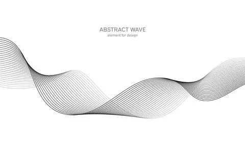 Abstract wave element for design. Digital frequency track equalizer. Stylized Ilustración de archivo