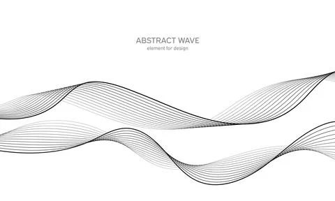 Abstract wave element for design. Digital frequency track equalizer. Stylized Stock Illustration