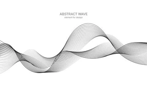 Abstract wave element for design. Digital frequency track equalizer. Stylized Stock Illustration