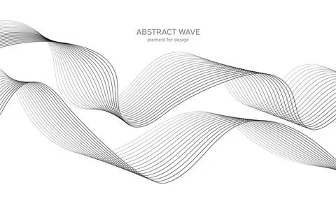 Abstract wave element for design. Digital frequency track equalizer. Stylized Stock Illustration
