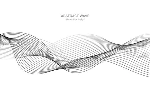 Abstract wave element for design. Digital frequency track equalizer. Stylized Illustrazione stock