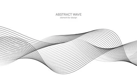 Abstract wave element for design. Digital frequency track equalizer. Stylized Stock Illustration