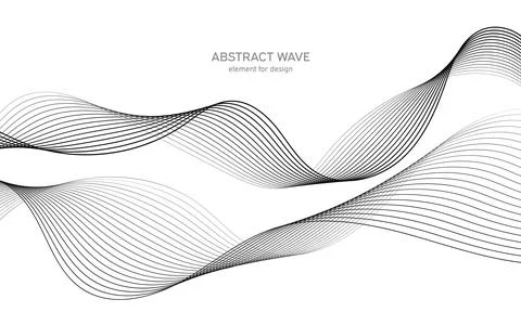 Abstract wave element for design. Digital frequency track equalizer. Stylized Stock Illustration