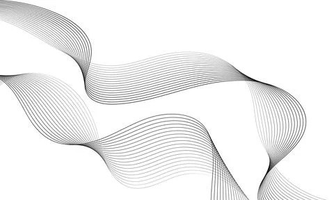 Abstract wave element for design. Digital frequency track equalizer. Stylized Stock Illustration