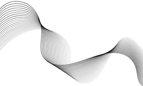 Abstract wave element for design. Digital frequency track equalizer. Stylized Stock Illustration