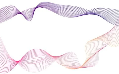 Abstract wave element for design. Digital frequency track equalizer. Stylized Stock Illustration