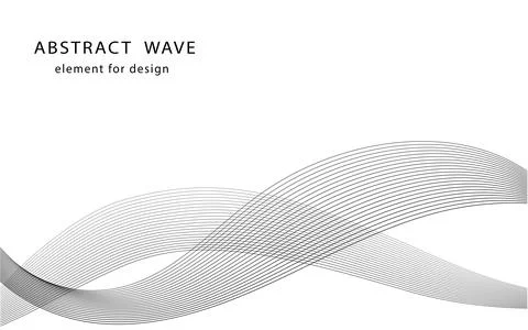 Abstract wave element for design. Digital frequency track equalizer. Stylized Stock Illustration