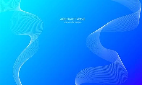 Abstract wave element for design. Digital frequency track equalizer. Stylized Stock Illustration