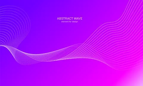 Abstract wave element for design. Digital frequency track equalizer. Stylized Stock Illustration