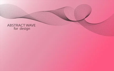 Abstract wave element for design. Digital frequency track equalizer. Stylized Stock Illustration