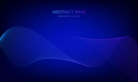 Abstract wave element for design. Digital frequency track equalizer. Styliz.. Stock Illustration